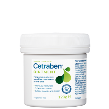 “I felt really low. I never used to wear make-up but I couldn’t even leave the house without it. I applied Cetraben ointment every morning and night and it’s absolutely amazing. My friends can’t believe the difference it’s made to my skin.” 